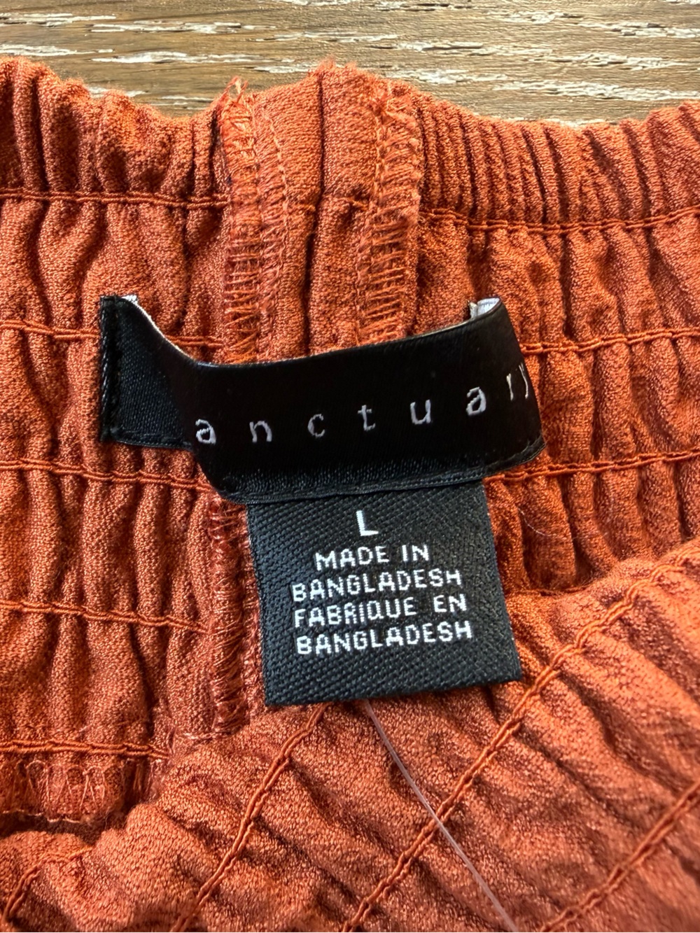 Sanctuary Wide-Leg Pants in Burnt Orange - Picture 3 of 3